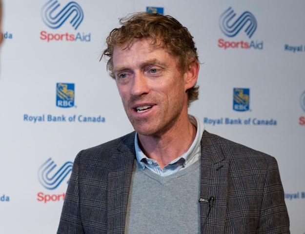 Mark Wilkinson at SportsAid event