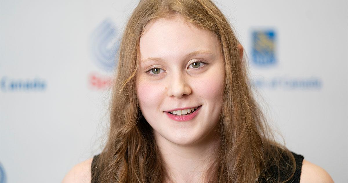 Poppy at SportsAid One-to-Watch event