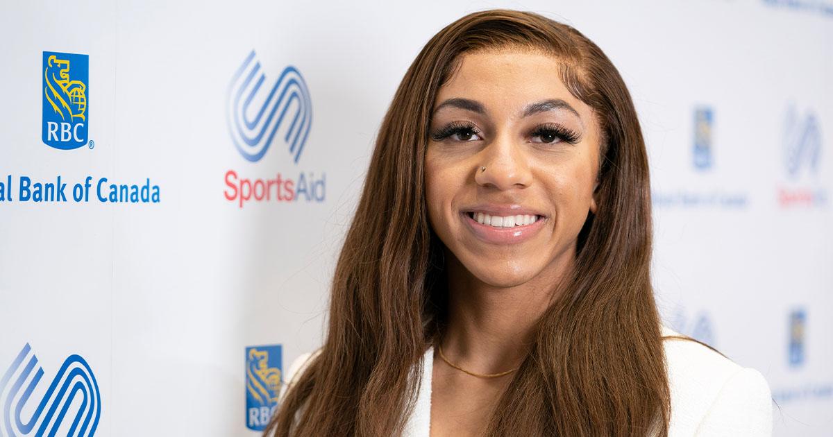 Yemi at SportsAid One-to-Watch event