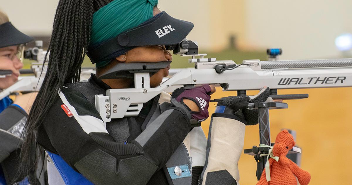 Female Athlete shooter