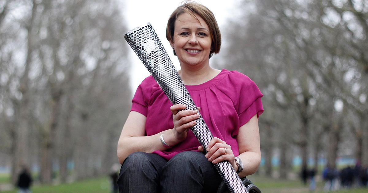 Tanni and Olympic torch