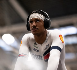 Kristian warming up for a race 