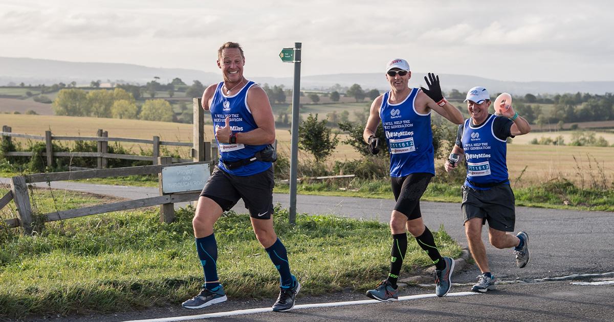 Two male runners