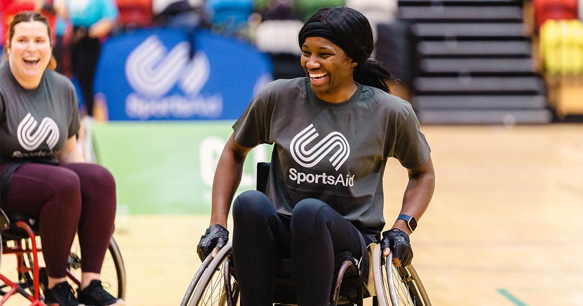 Femaie Wheelchair basketball player